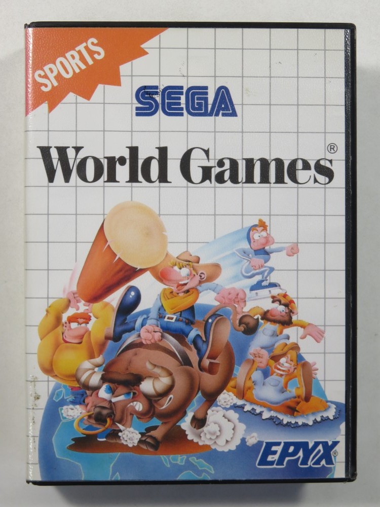 WORLD GAMES SEGA MASTER SYSTEM (MS) PAL-EURO (COMPLETE - MANUAL DAMAGED)