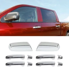 ✅ Chrome Side Mirror Caps & Door Handle Cover Trim For 2014-2018 Chevy Silverado