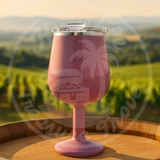 ORCA Vino Dusty Rose 15oz Insulated Stainless Steel Wine Cup w/ Lid 