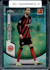 2024 Topps chrome bundesliga Hugo Ekitiké /275 aqua choice wave #34