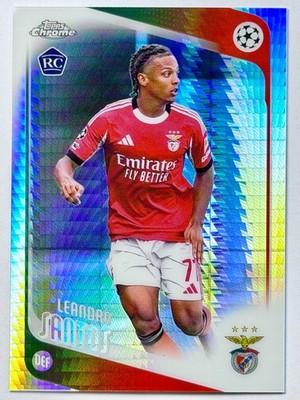 2025-26 Topps Chrome UCC Soccer - Leandro Santos RC - Prism Refractor