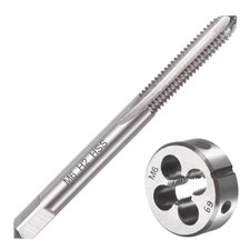 Saipe M6 X 1.0 Metric Tap and Die Set X 1mm HSS Straight X 1mm, m6 1