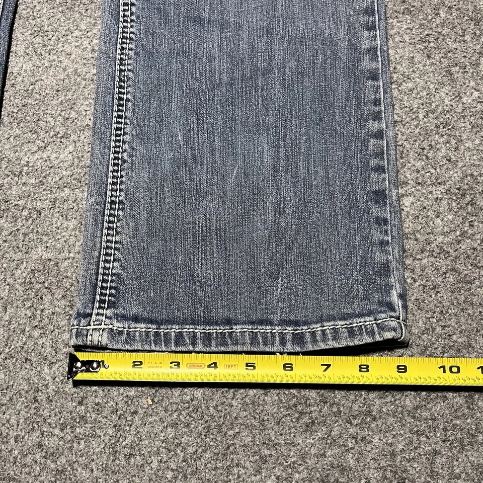 Rock Roll Cowboy Jeans Mens 36x30 Blue Pistol Straight LegWestern Denim - Image 2 of 4