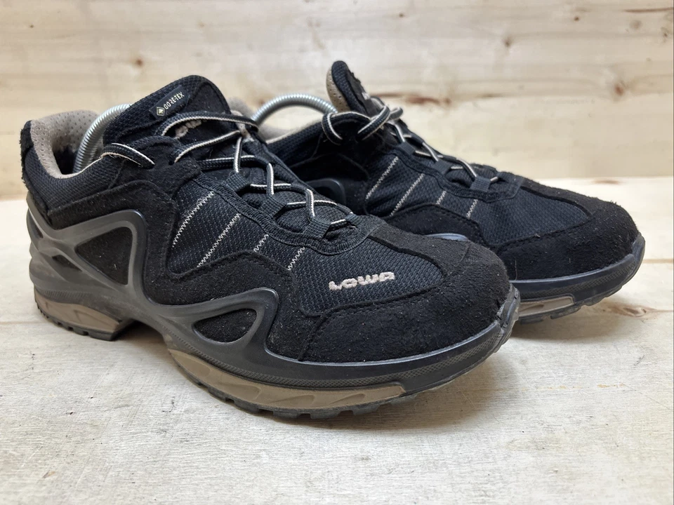 LOWA GORGON GTX DAMEN WANDERSCHUHE TREKKINGSCHUHE HIKING Gr:39 UK:5,5 SCHWARZ - Bild 2 von 4