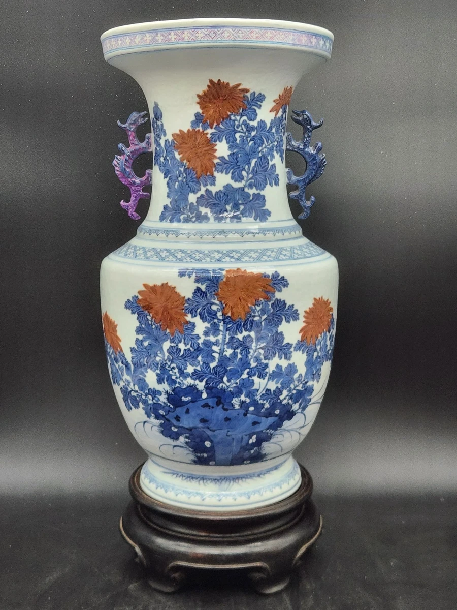 大花瓶中国古董花瓶| eBay