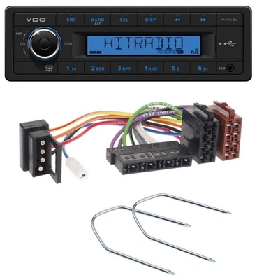 VDO AUX 1DIN MP3 USB Autoradio für Mercedes E-Klasse W124 S-Klasse W126 - Bild 1 von 4