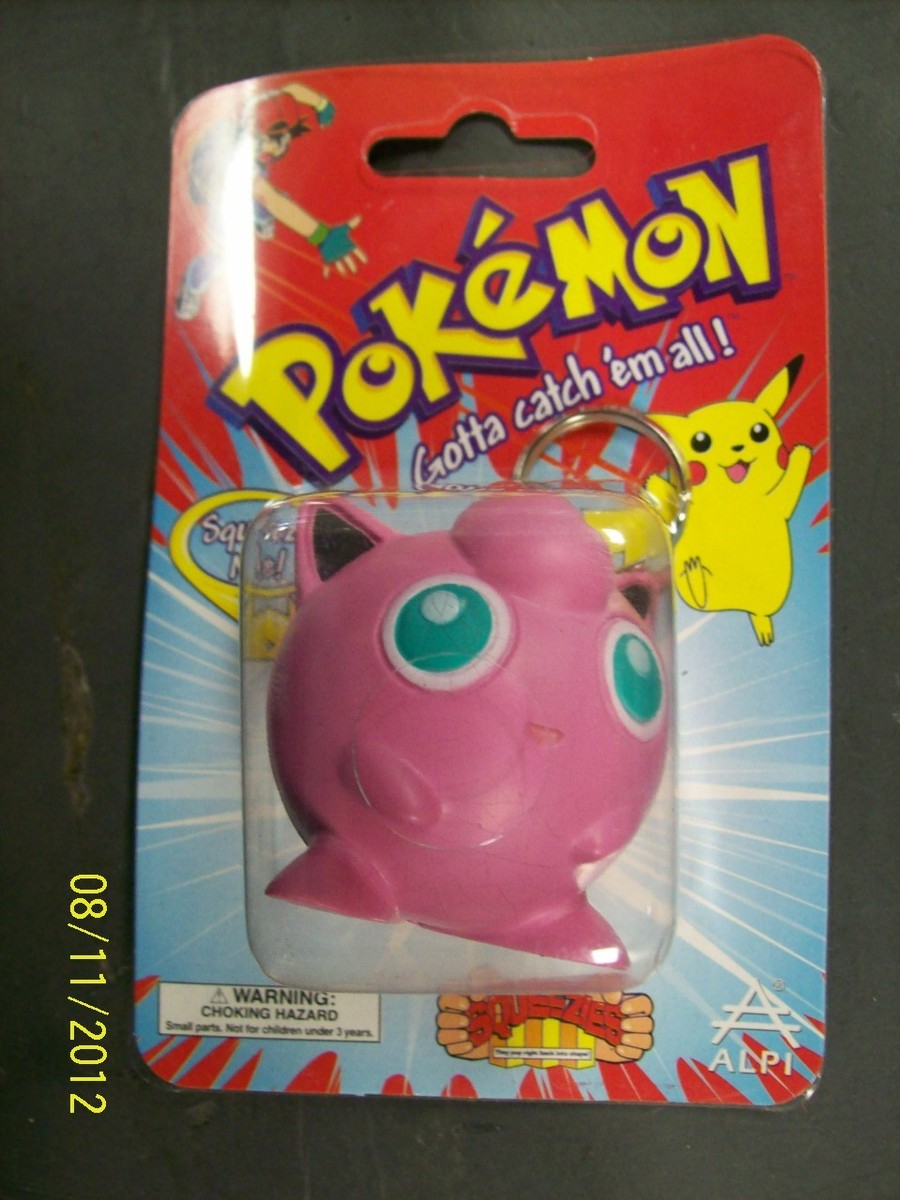 Pokemon JIGGLYPUFF Licensed Squeezie Koozie Squishy Stress 2 inch
