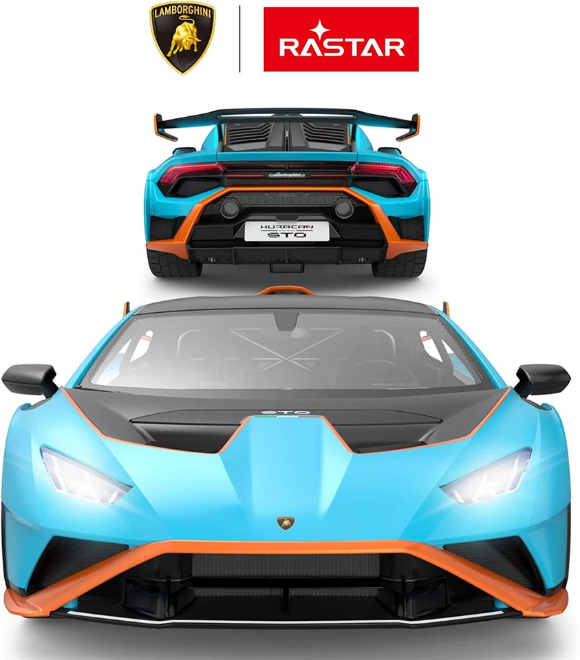 RASTAR Lamborghini Huracan STO RC Car 1:14 Remote Control Toy Car Open Door/Hood - Image 3 of 4