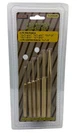 6pc SOLID BRASS PUNCH SET Center and PIN Non Sparking 5-3/4 Long Brass chisel