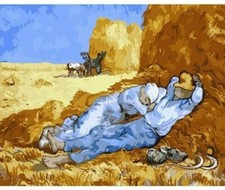 Paint By Numbers Adults kids Van Gogh Noon DIY Painting Kit 40x50CM Canvas