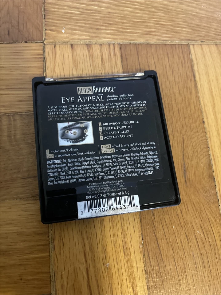 Paleta Colección Sombras Eye Appeal BLACK RADIANCE 8027 y 8028 LEER DESC Foto 3 de 4