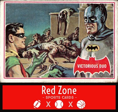 1966 Topps Batman Series A (Red Bat Logo) - #28A Victorious Duo VG