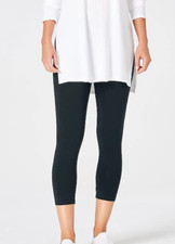 J.Jill Plus Size Deep Blue Pima Capri Leggings Stretch Waist Pants 2X Revised