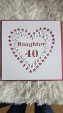 SVG file. Electronic file. Daughter 40  pop up/cut out large file.