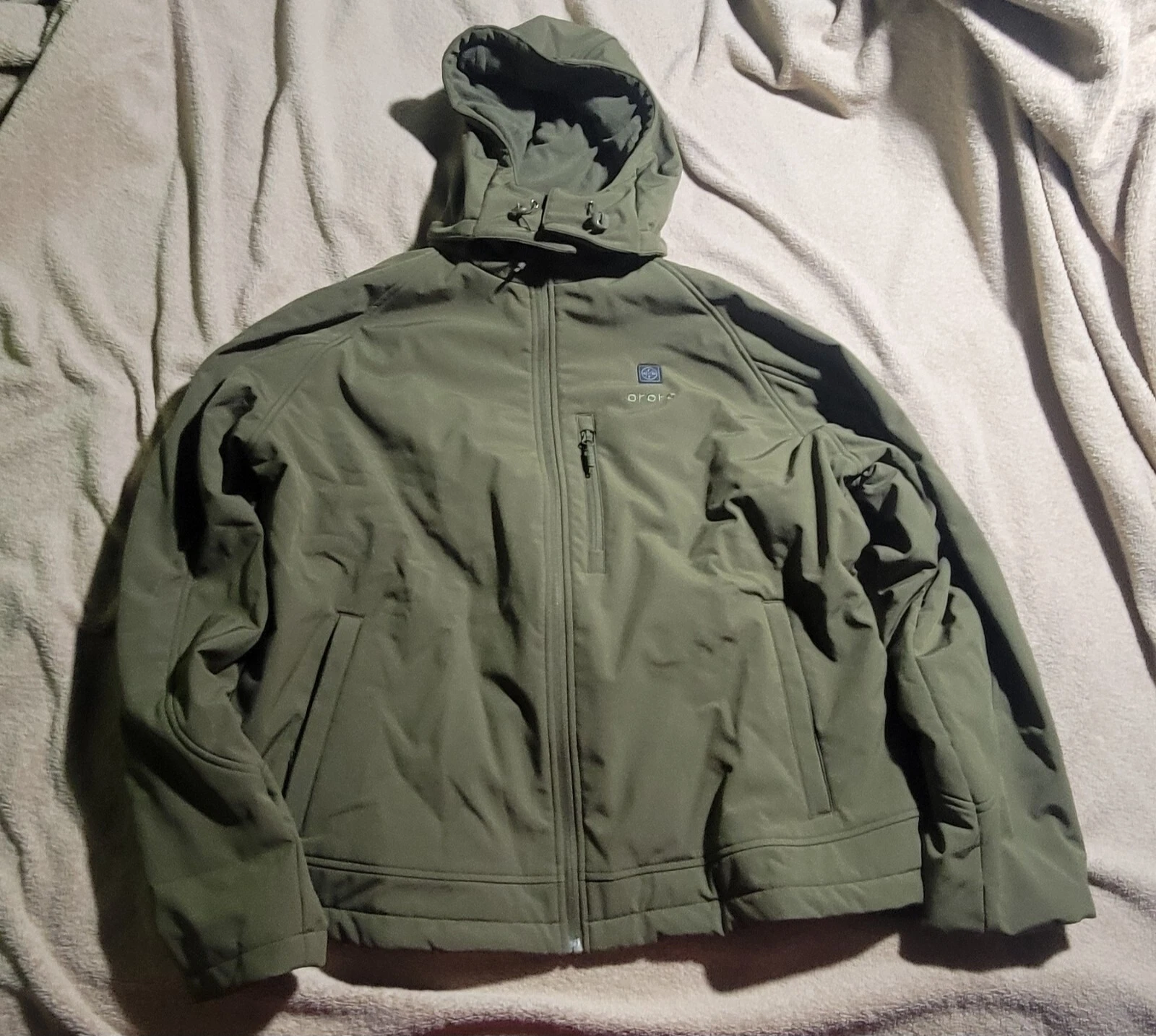 NEW Ororo Classic Heated Jacket Dark Green size XXL With Battery/All Accessories