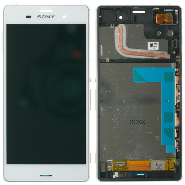 Sony Xperia Z3 D6603 Displa Ymodul Lcd Touchscreen Glas Scheibe Rahmen Weiß-image