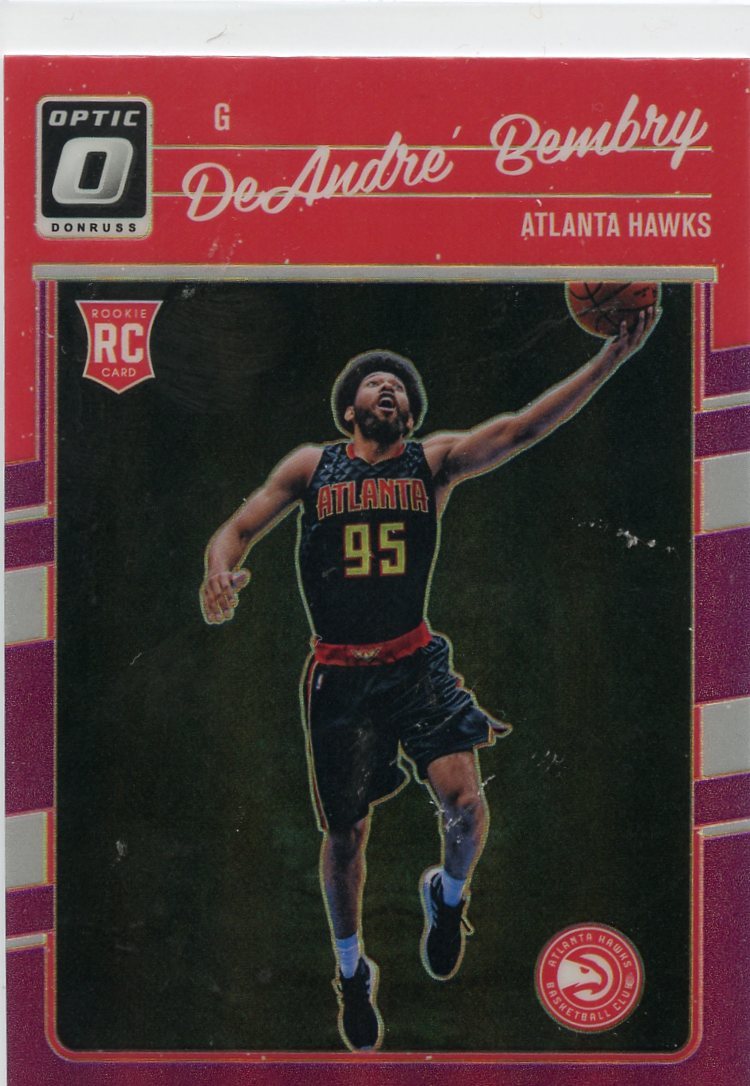 Deandre Bembry 2016-17 Panini Donruss Optic Purple Holo Prizm Rookie #168