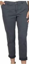 NWT WOMANS WOOLRICH DK COAL Casual Relaxed Fit Sunday Chino Pants Size 4