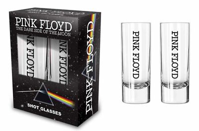 Pink Floyd Dark Side Of The Moon Shotglas Schnapsglas Set-NEU & OFFICIAL!