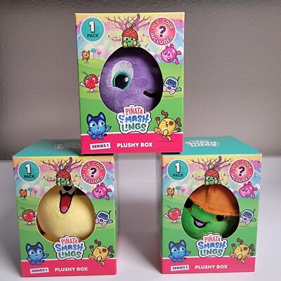 Set of 3 New Pinata Smashlings Series Plushy Box Plush figures by Toikido