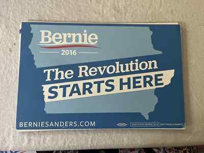 Bernie Sanders Iowa 2016 Campaign Placard