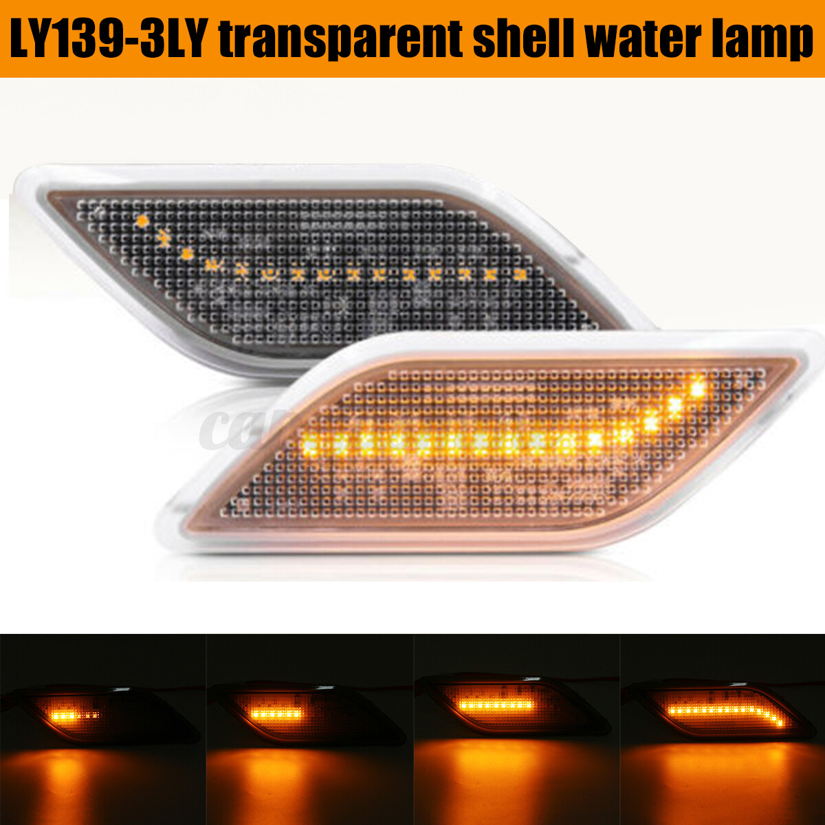 2X Front Bumper Side Marker Light For Mercedes Benz W212 EClass 1013