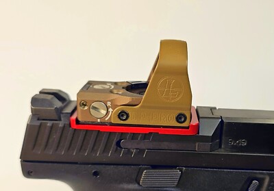 CZ Shadow 2 Compact. Leupold Delta Point Pro  optic plate. Red. 7075 alum