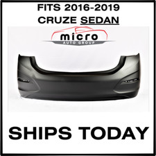 New Primed Rear Bumper Cover For 16-18 Cruze Sedan Wo Sensors Wo Rs Gm1100991 New Primed Rear Bumper Cover For 16-18 Cruze Sedan Wo Sensors Wo Rs Gm1100991