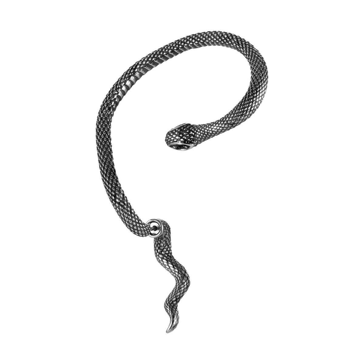 VNOX Stainless Steel Ear Cuff Earrings for Men Piercing Stud Snake