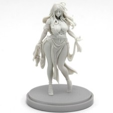 30mm Fantasy Sorceress Female Resin Model Kit RPG Wargame Miniature Unassembled