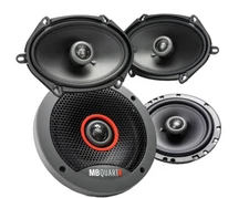 (2) MB QUART FKB116 6.5" 240 Watt 2-Way Car Speakers+(2) 6x8" 200w Speakers