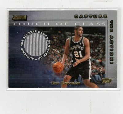 2001-02 Tim Duncan Stadium Club Touch Of Class GU Warm-Up Free Shipping (F1425)