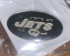 NEW YORK JETS LOGO STICKY BACK PIN BRAND NEW SEALED OFFICIAL NFL PRODUCT