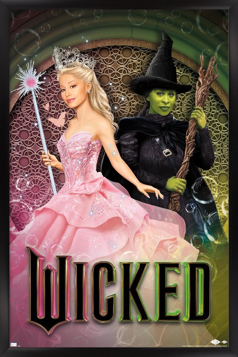 Wicked Elphaba & Glinda Wall Poster - 22.37" x 34" Black Framed Art | eBay Wicked Elphaba & Glinda Wall Poster - 22.37" x 34" Black Framed Art | eBay