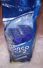 20 Razors Dorco Pace 2 Disposable Lubricate Strip Razor Blade Men Women Shaving