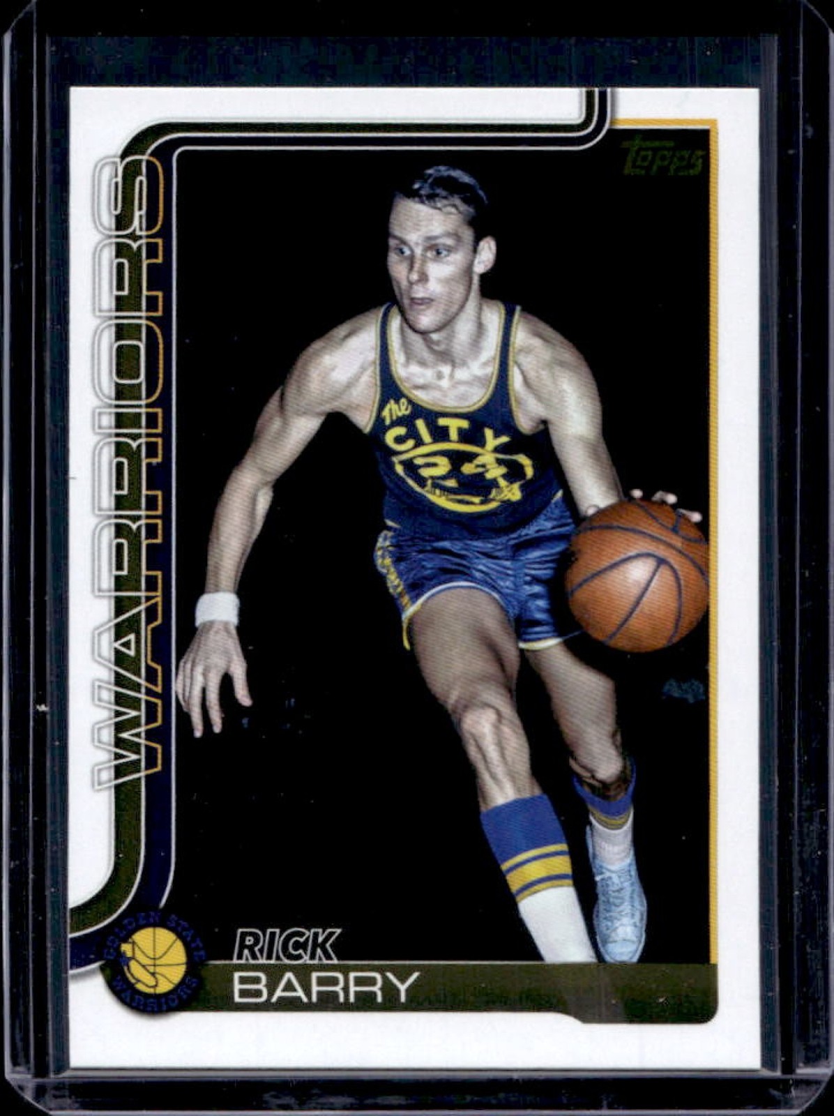 2025-26 Topps Rick Barry Golden Mirror Image Variation SSP #258 Warriors