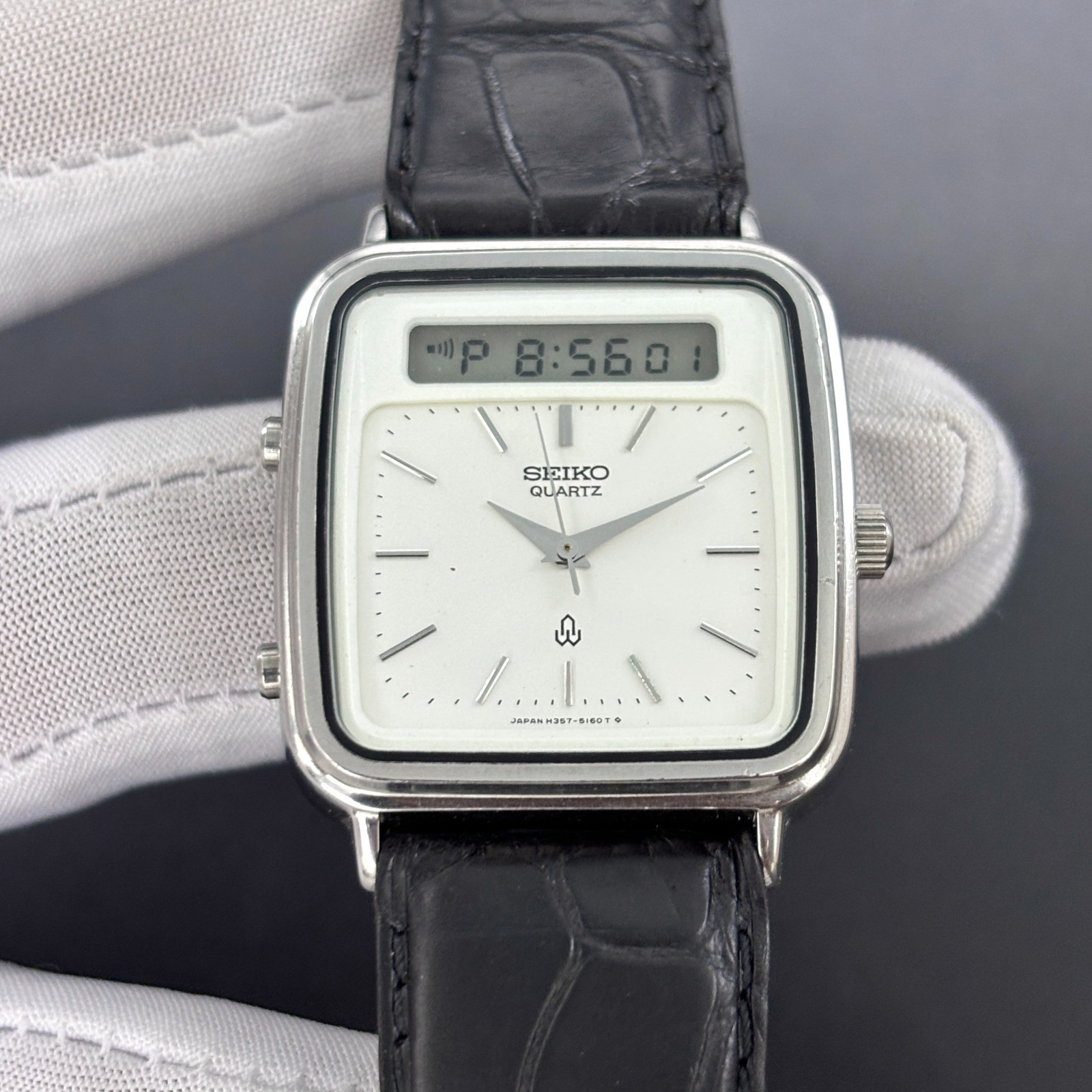 Men's Alarm Seiko Watch Quartz Ana/Digi Chronograph JDM H357-5090 Vintage Japan - vintagewatches.pk