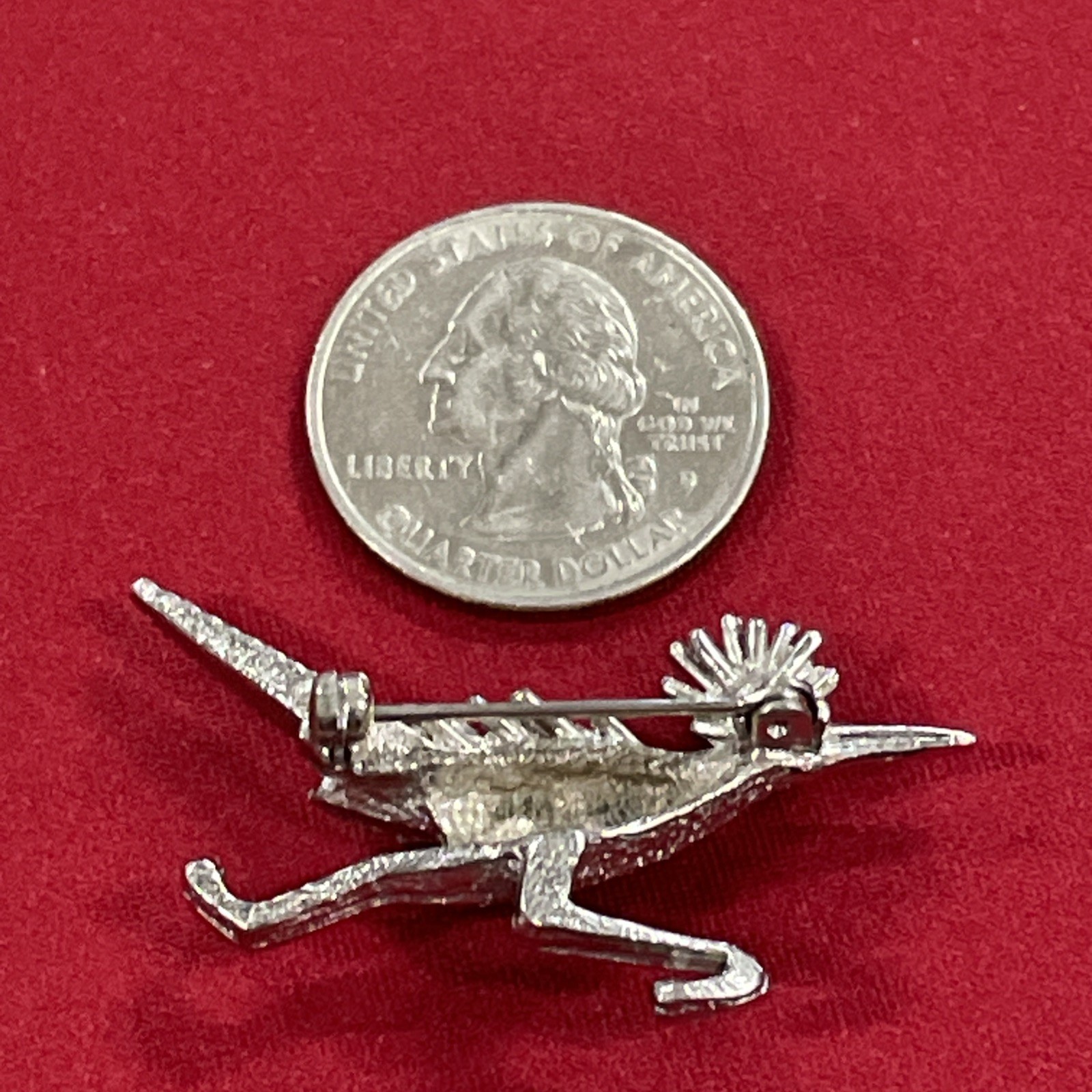 Sterling Silver 925 Roadrunner with Turquoise Eye… - image 4