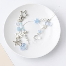 Creative Dolphin Bows Keychain Cute Heart Keyring Fashionable Key Bag Accessory