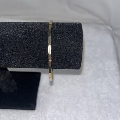 NEW Gold Bangle Bracelet Texture Quality Fashion Jewelry Valentines Anniversary