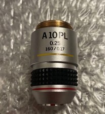 OLYMPUS Mikroskop Objektiv Objektiv A 10 PL 0,25 160/0,17 gebraucht ungetestet