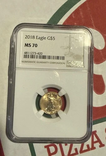 2018 $5 Gold American Eagle NGC MS69 1/10oz