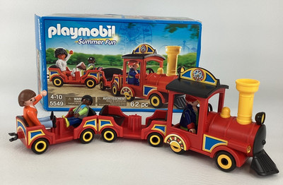 Playmobil Summer Fun Children's Train Building Set 5549 Figures Geobra 2013 Toy