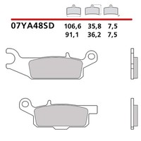 Brembo VORDERRADBREMSBELAGE-KIT Yamaha YFM FWA Grizzly 700 16-17-COD. 07YA48SD