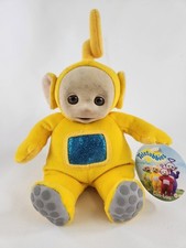 Has Tag Eden Teletubbies Laa Laa Yellow Plush Bean Bag 8" Soft Toy 1998 Vintage
