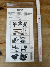 5x IKEA Schablonen - Dekoration Beschriften Verzieren, 26 x 13 cm NEU