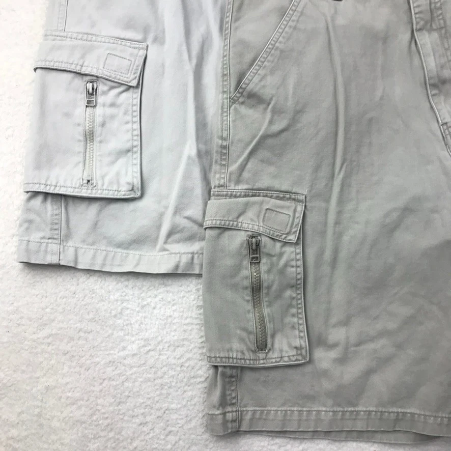 Pantalones Cortos Carga Y2K OTB De Colección Para Hombre 34 Beige Relajado Suelto Skate Surf (Lote de 2) Foto 2 de 4