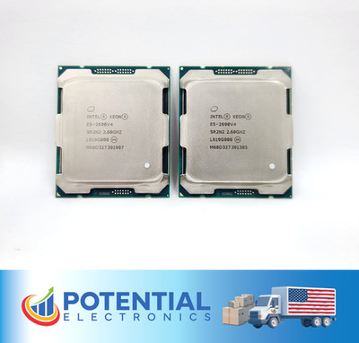 LOT OF 2 Intel Xeon E5-2690V4 SR2N2 2.60GHz 14-Core 35MB LGA 2011 CPU Processor