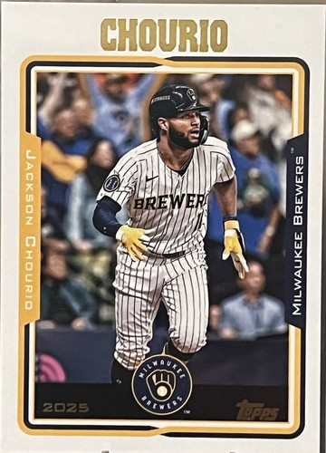2025 Fanatics Under Wraps Emanate Jackson Chourio Autographed Gold 