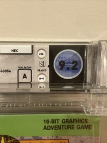 Disneys Talespin Turbografx 16 Wata 9.2 A Factory Sealed New Graded